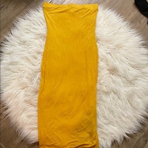 mustard yellow dress